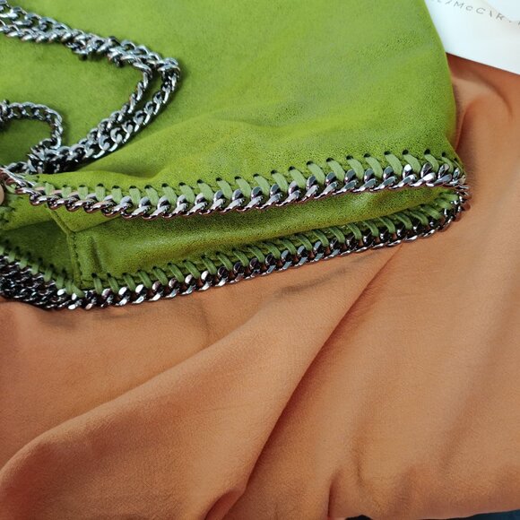 STELLA MCCARTNEY Falabella Tote Bag Teal Kiwi Green - Picture 4 of 10